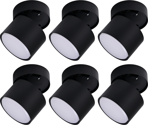 Изображение товара Комплект спотов Truenergy 2100606 (6шт, черный)