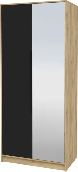 Изображение товара Шкаф Interline Концепт КТ-Ш2з Глосс (дуб золотой/черный)