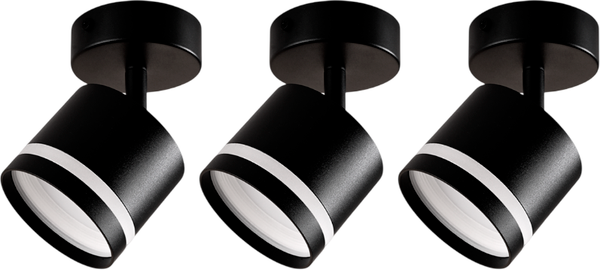 Изображение товара Комплект спотов Truenergy 2101803 (3шт, черный)
