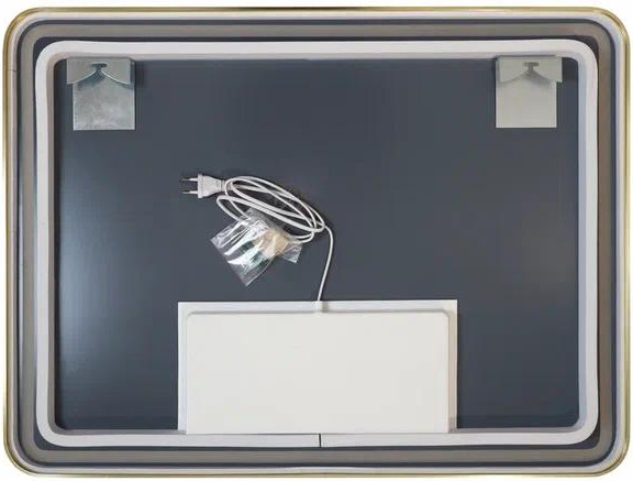 Изображение товара Зеркало Континент Aliro Gold LED 80x60 (золотой)