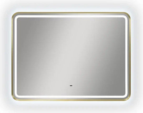 Изображение товара Зеркало Континент Aliro Gold LED 80x60 (золотой)