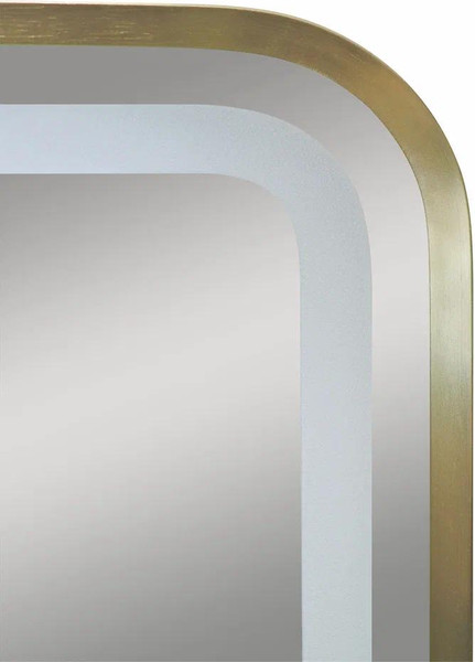 Изображение товара Зеркало Континент Aliro Gold LED 80x60 (золотой)
