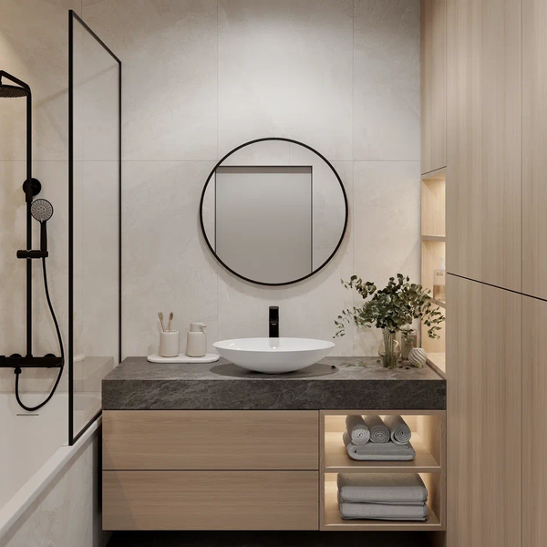 Изображение товара Зеркало Континент Ливро D70 (черный, без подсветки)