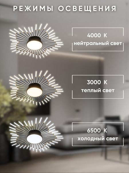 Изображение товара Люстра Aitin-Pro C9106/40+1 (черный/золото)
