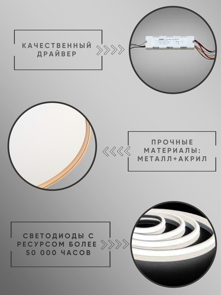 Изображение товара Потолочный светильник Aitin-Pro RT5151/500 120W (золото)