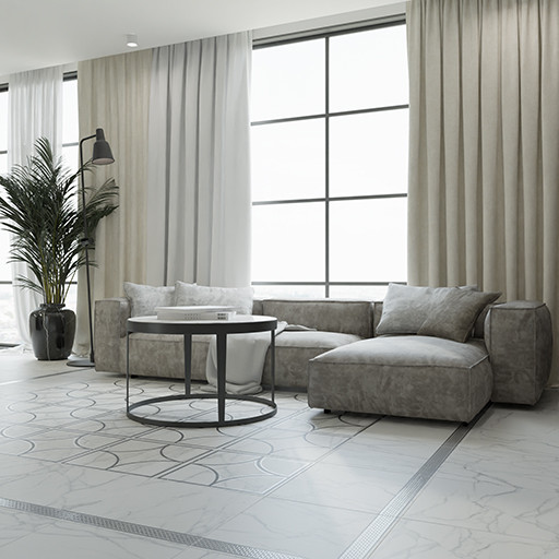 Изображение товара Плитка Lasselsberger Ceramics Каррара Нова 6260-0080 (603x300, белый)