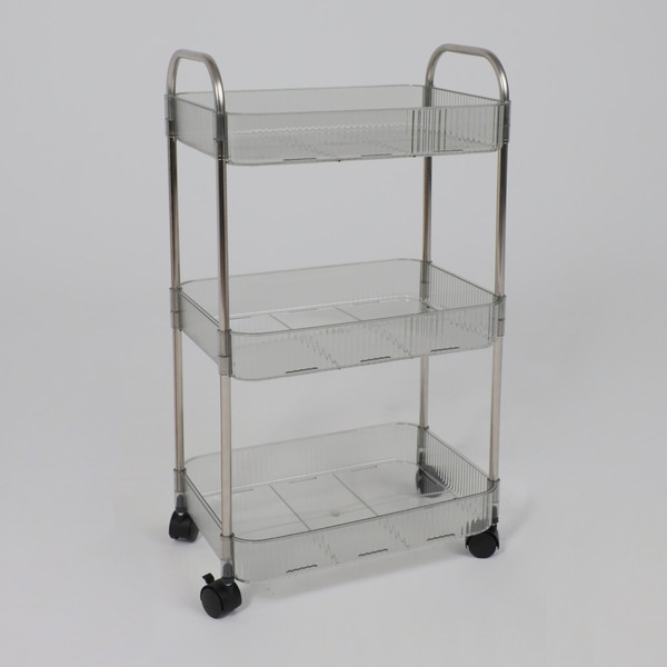 Изображение товара Этажерка AksHome Faina (прозрачный дымчатый)