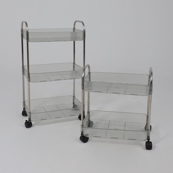 Изображение товара Этажерка AksHome Faina (прозрачный дымчатый)