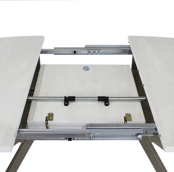 Изображение товара Обеденный стол Виста Оттава-2 100х150-195 ВС/505 (шелк. камень/муар тортора)