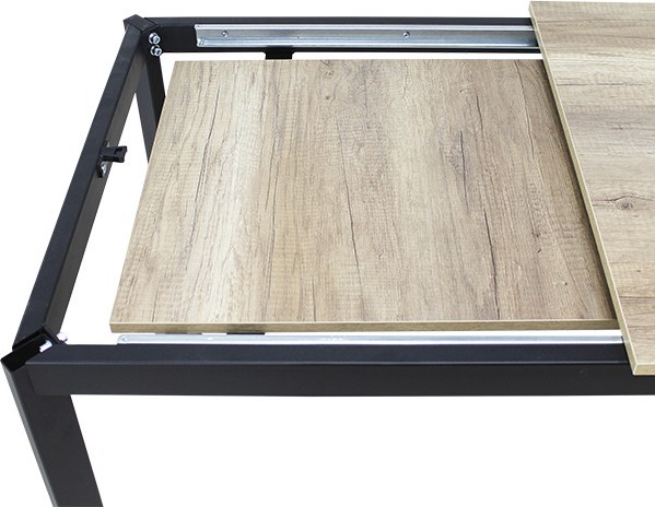 Изображение товара Обеденный стол Виста Ахен-2 70Х110-160 ВС/472 (каньон дуб/муар черный)