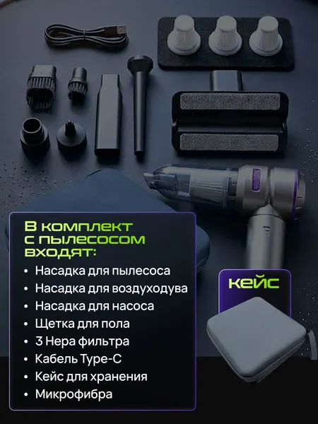Изображение товара Портативный пылесос Sundays ED250122001