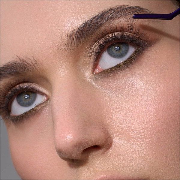 Изображение товара Накладные ресницы пучковые Manly PRO Шелк 10, 12мм / LF07