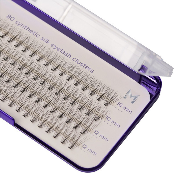 Изображение товара Накладные ресницы пучковые Manly PRO Шелк 10, 12мм / LF07