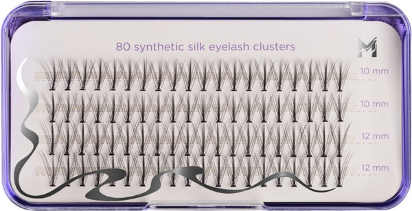 Изображение товара Накладные ресницы пучковые Manly PRO Шелк с акцентным цетром 10, 12мм / LF10