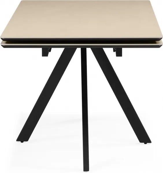 Изображение товара Обеденный стол Notta  Вилли 140-200х80 (okara light yellow/черный)