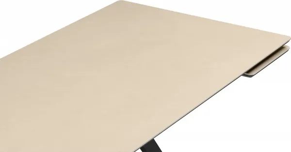 Изображение товара Обеденный стол Notta  Вилли 140-200х80 (okara light yellow/черный)