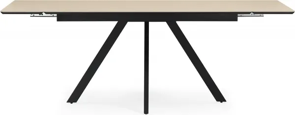 Изображение товара Обеденный стол Notta  Вилли 140-200х80 (okara light yellow/черный)