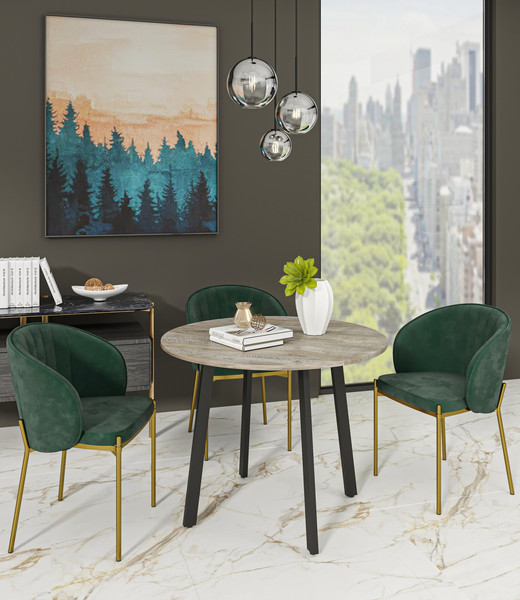 Изображение товара Обеденный стол Макс Стайл Эстетик СТО-1000 (дуб юкон 358 SWN)