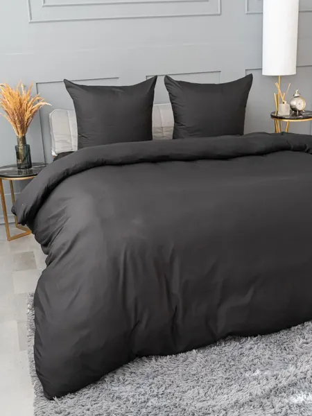 Изображение товара Комплект постельного белья Павлина Манетти Евро (черный)