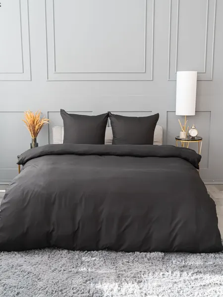 Изображение товара Комплект постельного белья Павлина Манетти Евро (черный)