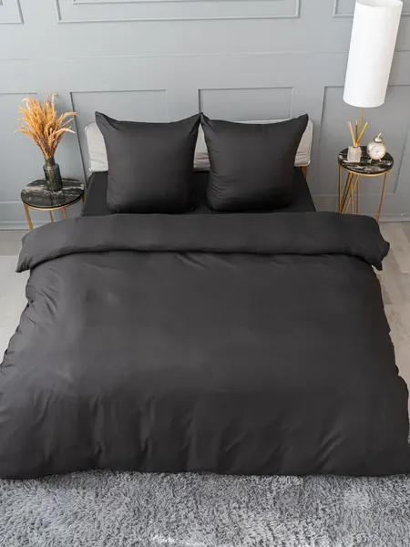 Изображение товара Комплект постельного белья Павлина Манетти Евро (черный)