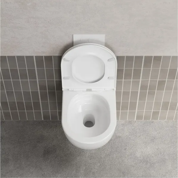 Изображение товара Унитаз подвесной Abber Bequem AC1131TC (белый)