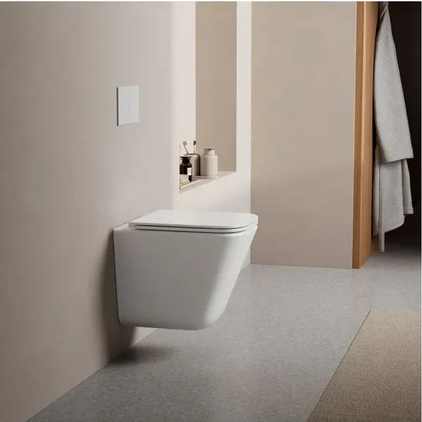 Изображение товара Унитаз подвесной Abber Rechteck AC1219TC (белый)