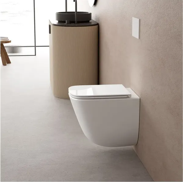 Изображение товара Унитаз подвесной Abber Rechteck AC1220TC (белый)