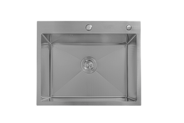 Изображение товара Мойка кухонная со смесителем Astir Decor Satin 60x50 (с сифоном, дозатором и коландером)