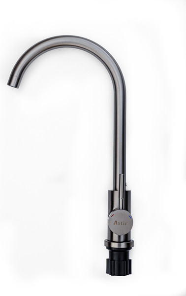 Изображение товара Мойка кухонная со смесителем Astir Decor PVD Black 60x50B (с сифоном, дозатором и коландером)