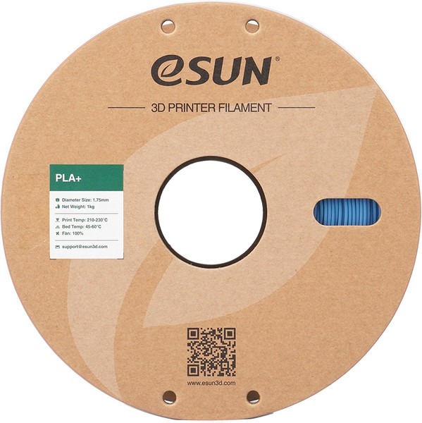 Изображение товара Пластик для 3D-печати eSUN PLA+ / PLA+175O-HU1P1 (1.75мм, 1кг, дымчатый/синий)