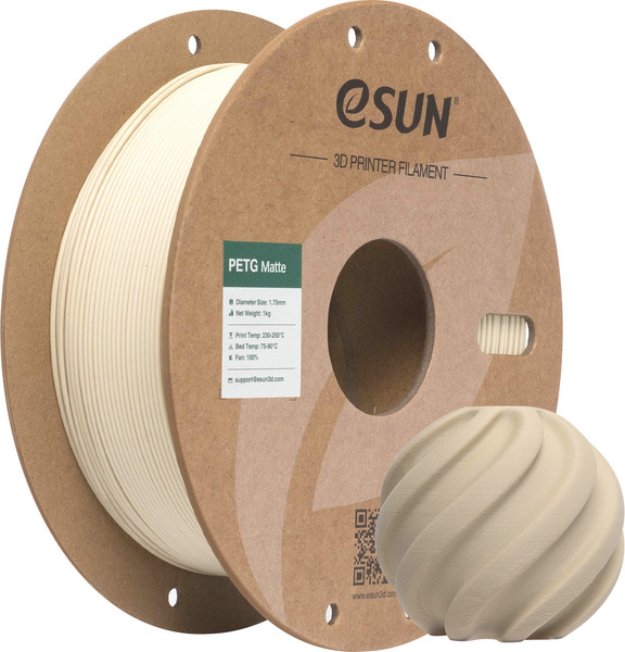 Изображение товара Пластик для 3D-печати eSUN PETG-Matte / PETG-MT175Q-K1P1 (1.75мм, 1кг, светлый хаки)