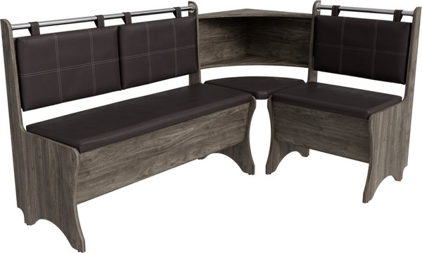 Изображение товара Уголок кухонный мягкий Mio Tesoro Оазис-2 108х163 (орех элия/коричневый)