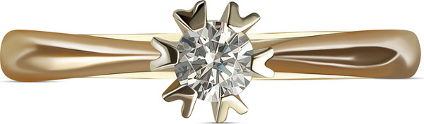 Изображение товара Кольцо из желтого золота Кристалл CM26200226773 (р.17)