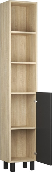 Изображение товара Шкаф-пенал для ванной Uncoria Дора 35 (дуб сонома/графит)