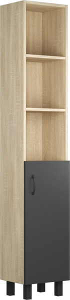 Изображение товара Шкаф-пенал для ванной Uncoria Дора 35 (дуб сонома/графит)