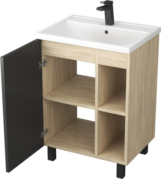 Изображение товара Тумба под умывальник Uncoria Дора 70 (дуб сонома/графит)