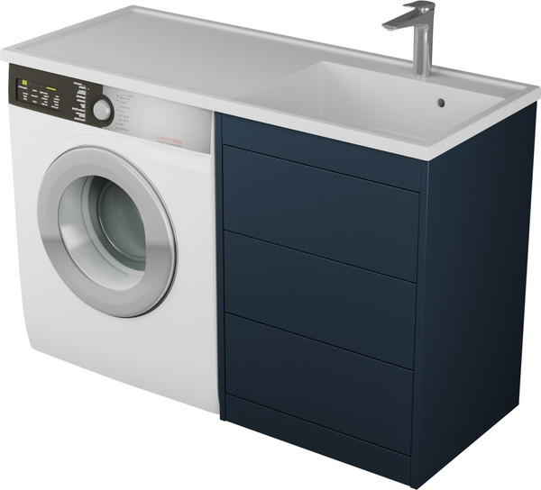 Изображение товара Тумба под умывальник Veneciana Nera 55 с 3-мя ящиками (индиго)