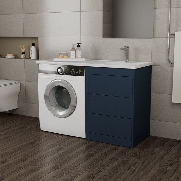 Изображение товара Тумба под умывальник Veneciana Nera 55 с 3-мя ящиками (индиго)