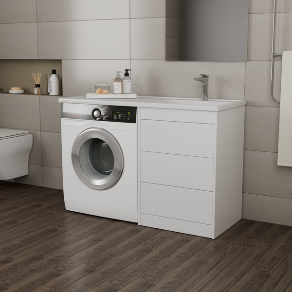 Изображение товара Тумба под умывальник Veneciana Nera 55 с 3-мя ящиками (белый)