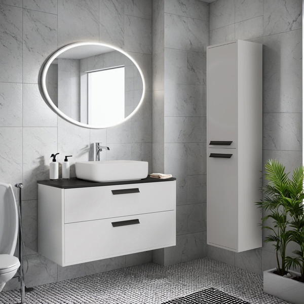 Изображение товара Тумба под умывальник Veneciana Orta 80 с 2-мя ящиками (белый)