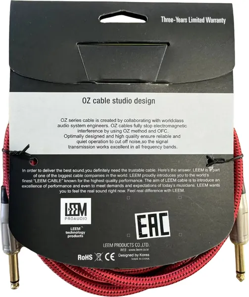 Изображение товара Кабель Leem FAS-5(RD/BK)