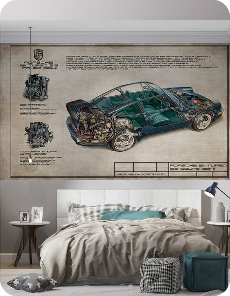 Изображение товара Фотообои листовые Citydecor Technic 22 (300x260см)