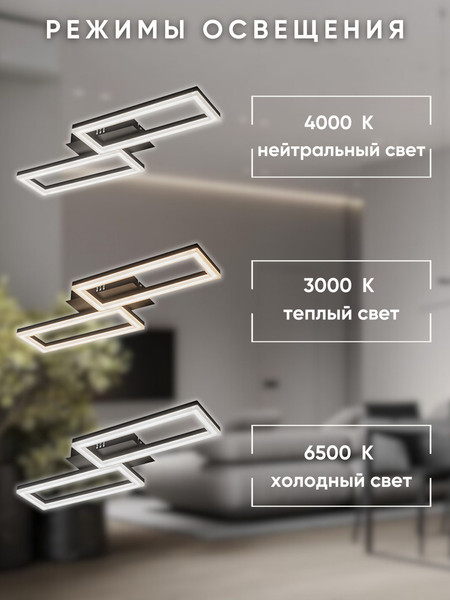 Изображение товара Потолочный светильник Aitin-Pro D6824/2A (черный)