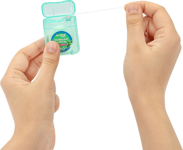 Изображение товара Зубная нить Laima Dent Мята / 609413 (50м)