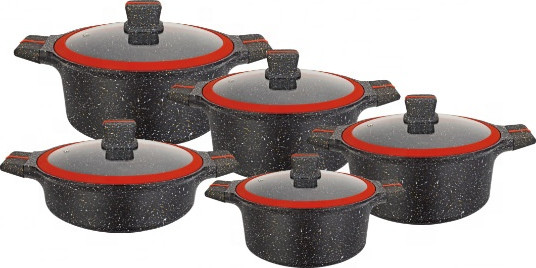 Изображение товара Набор кухонной посуды UCC LIFE 1710 (черный)