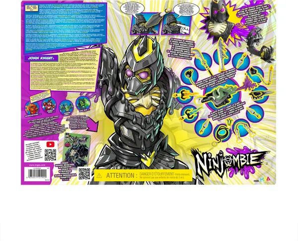 Изображение товара Игровой набор MGA Ninjombie. Рыцарь Джонин Найт со слаймом / 69010