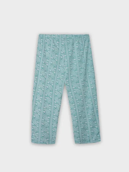 Изображение товара Бриджи домашние Mark Formelle 522241 (р.164/170-122, пейсли на бирюзовом)