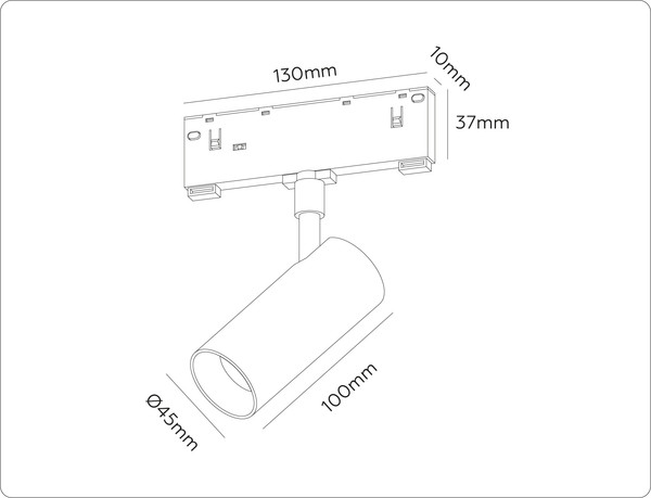 Изображение товара Трековый светильник Ambrella GL2305 BK (черный)