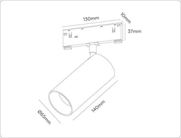 Изображение товара Трековый светильник Ambrella GL2315 BK (черный)